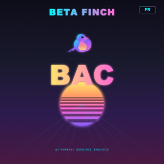 Beta Finch - Bank of America - BAC - FR